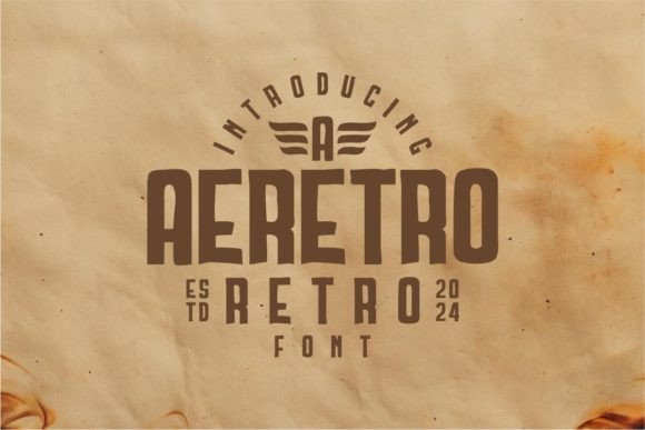 Aeretro: A Display Font That Captures Attention Instantly