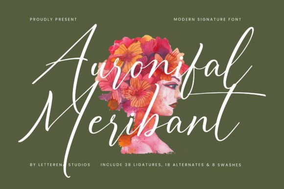 Auronifal Meribant: A Luxury Script Font That Elevates Campaign Visuals