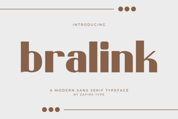 Bralink: A Clean, Confident Sans Serif Font for Makers