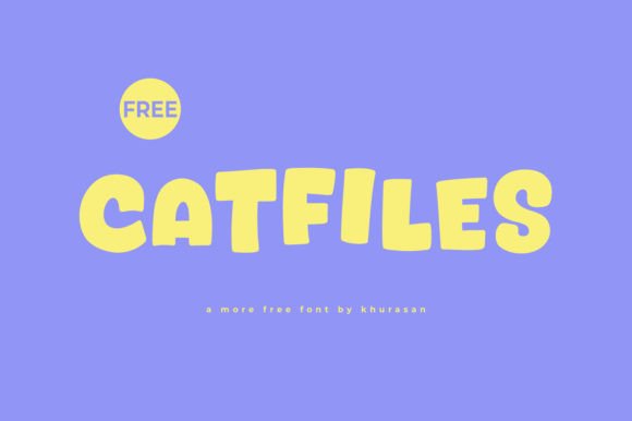 Catfiles: A Playful Display Font for Handmade Creators