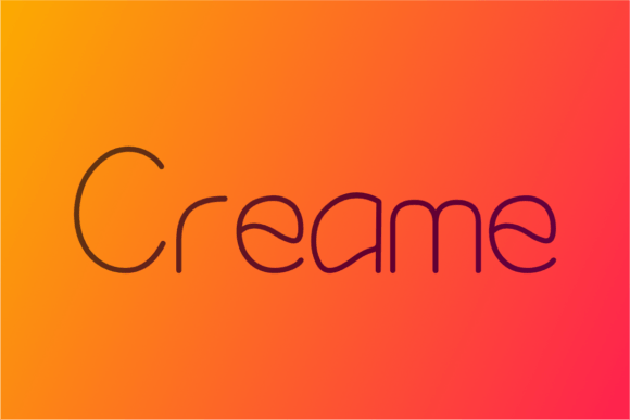 Creame Font: Elegant Thread-Inspired Typography for Handmade Brands