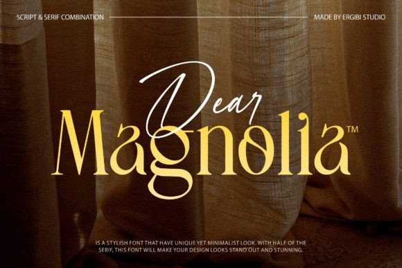 Dear Magnolia: A Distinctive Serif Font for Digital Design