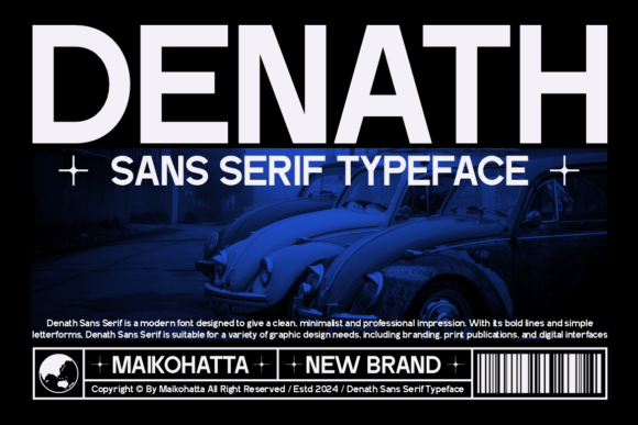 Denath: A Clean, Contemporary Sans Serif Typeface for Real Brand Work