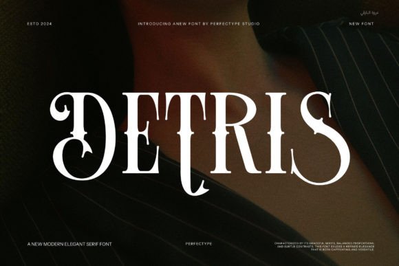 Detris: A Serif Font That Commands Attention in Campaign Visuals