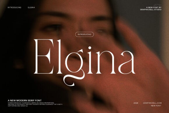 Elgina Serif Font for Handmade Labels & Elegant Printables