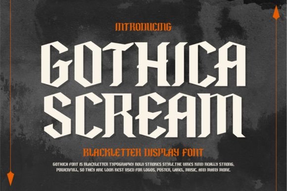 Gothica Scream Font: Bold Blackletter for Handmade Brands