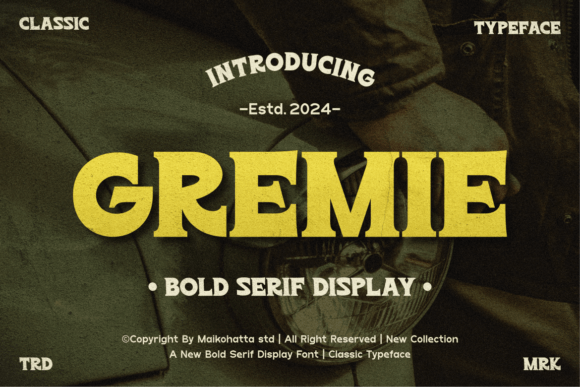 Gremie: A Bold Serif Font That Makes Your Brand Look Polished