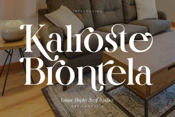 Kalroste Brontela: A Modern Serif Font That Elevates Handmade Goods