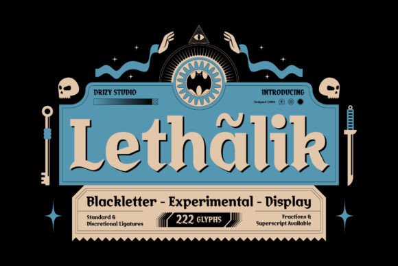 Lethalik: A Bold Blackletter Font That Elevates Your Brand