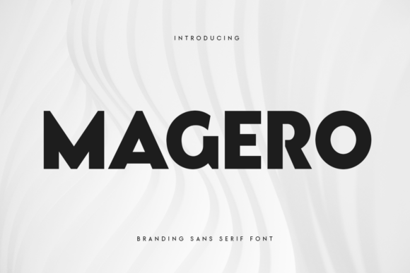 Magero: A Bold, Geometric Sans Serif for Campaign Headlines