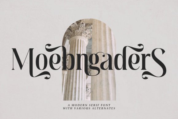Moebngaders: A Modern Serif Font for High-Impact Marketing