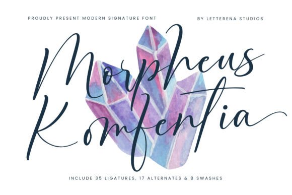 Morpheus Komfentia: A Luxury Script Font for Scroll-Stopping Brand Content