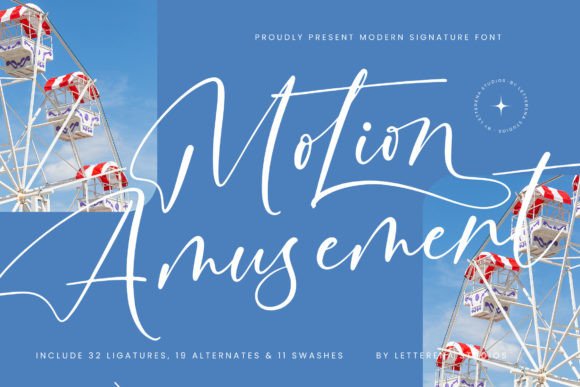 Motion Amusement: A Display Font That Moves With Your Campaign