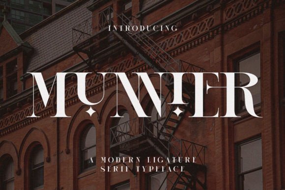 Munnier: A Refined Serif Font for Modern Brand Identity