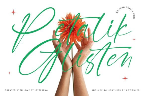Petalik Glisten: A Luxury Script Font That Earns Its Shine