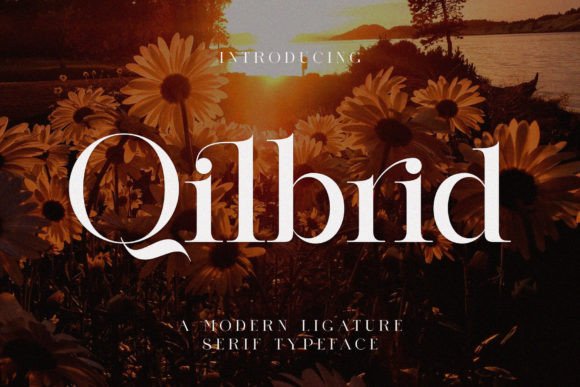 Qilbrid Serif Typeface for Handmade Labels & Invitations