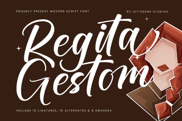 Regita Gestom: A Modern Script Font That Elevates Digital Branding