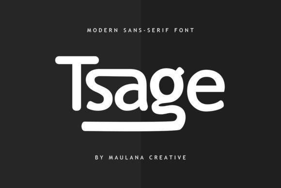 Tsage: A Bold Sans Serif Display Font for Digital Impact